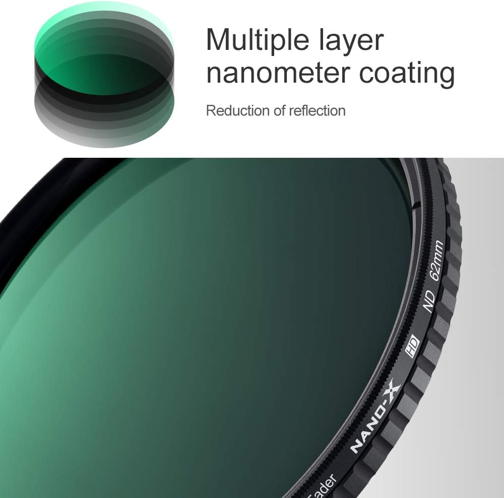 72mm Variable ND Filter ND8-ND128 (3-7 Stop) W5034