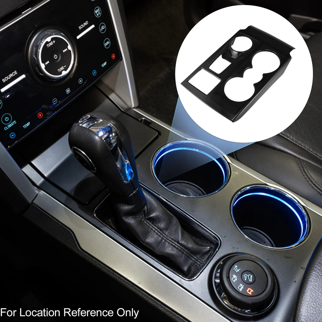 Black Gear Shift Panel Trim Cover Sticker Decal G18019