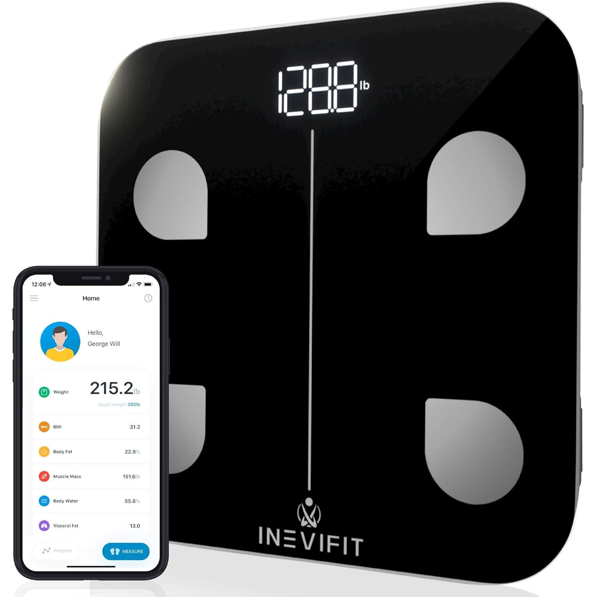 Smart Body Fat Scale with Bluetooth Y130