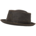 Brown Pork Pie Hat P354
