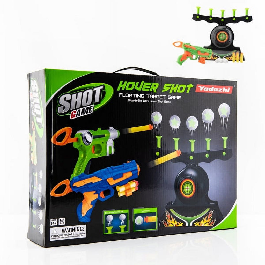 Glow in The Dark Floating Ball Target Practice Toys for Kids Boys with 10 Soft Foam Balls 3 Darts X4376