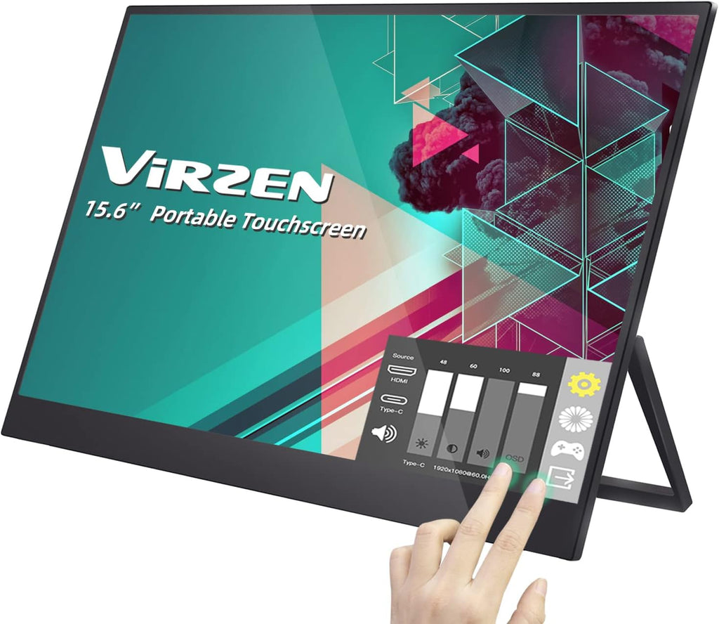 15.6" 1080P Touchscreen Portable Monitor with Kickstand O649992