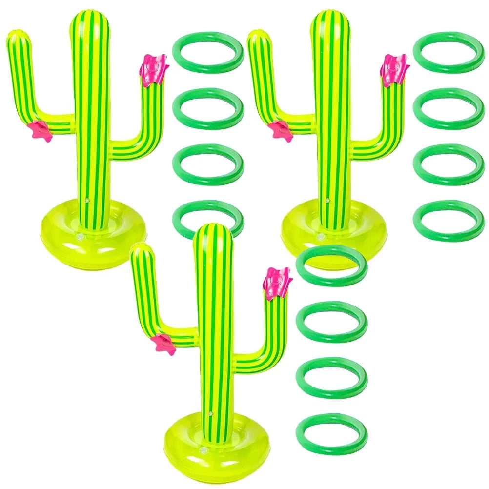 Cactus Ring Toys Inflatable Plushies Pvc W44349