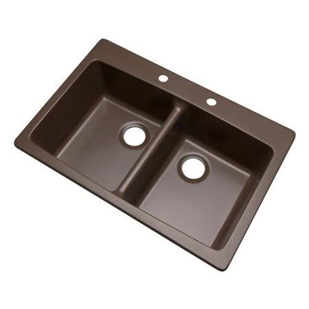 Mocha 33x22 L x 22x22 W Kitchen Sink B912466