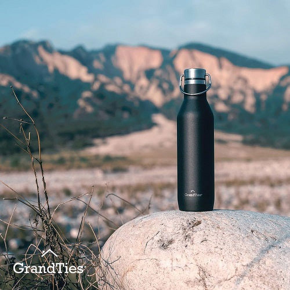 21oz Stainless Steel Insulated Water Bottle with 2 Lids M897176