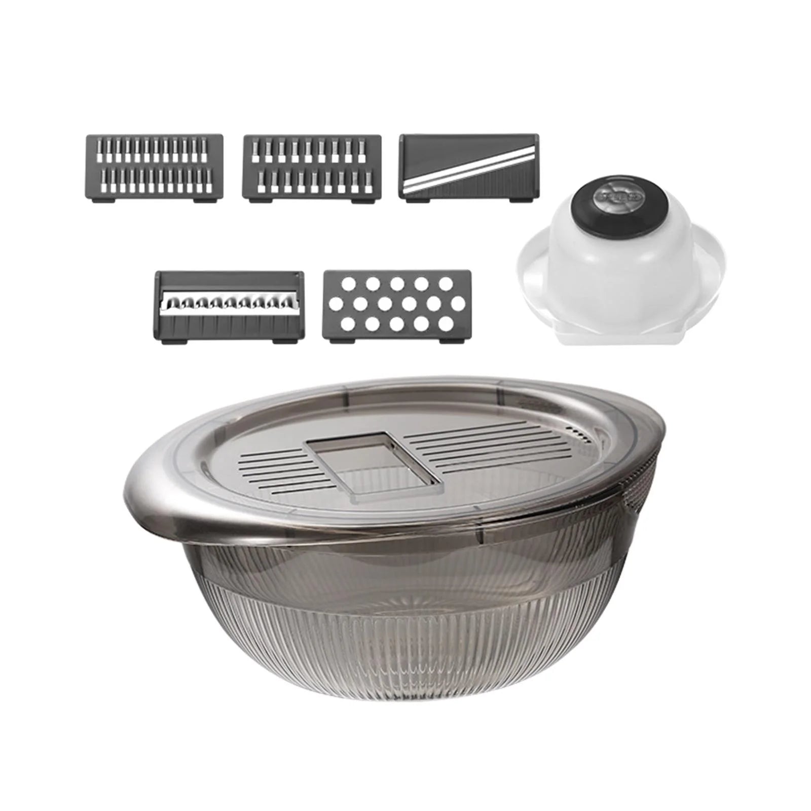 Gray 5 Blade Vegetable Chopper with Container Z79013