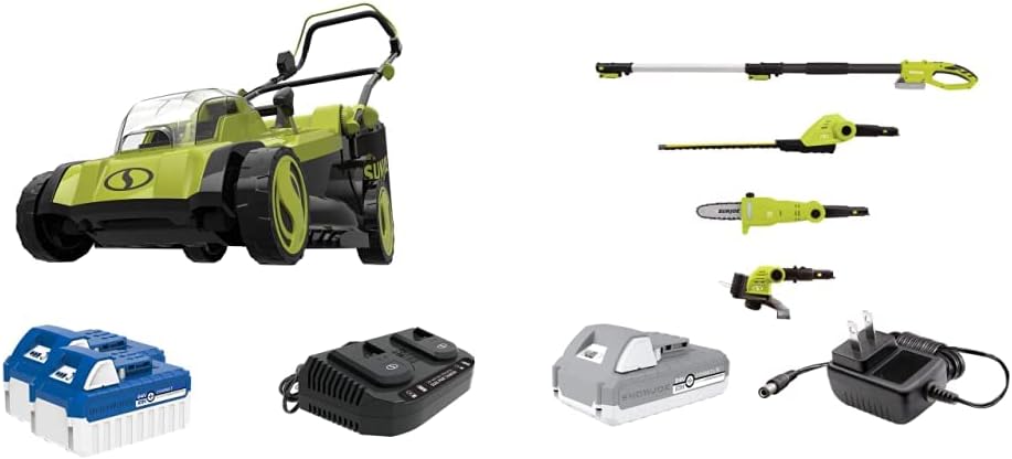 Cordless Mulching Lawn Mower with 11-Gallon Grass Catcher A148