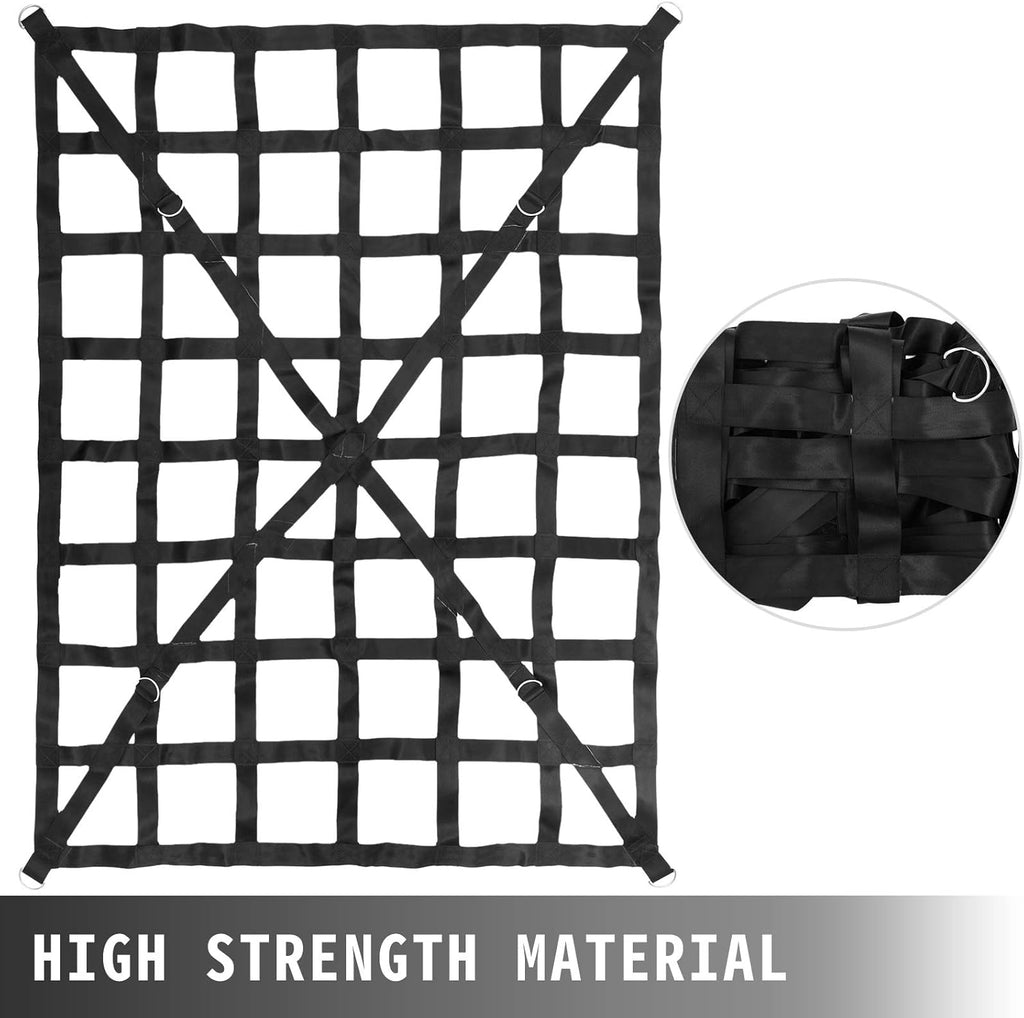 50 x 66 Cargo Net with Cam Buckles & S-Hooks, Heavy Duty Pickup Truck Cargo Net, Pack of 2 X2842