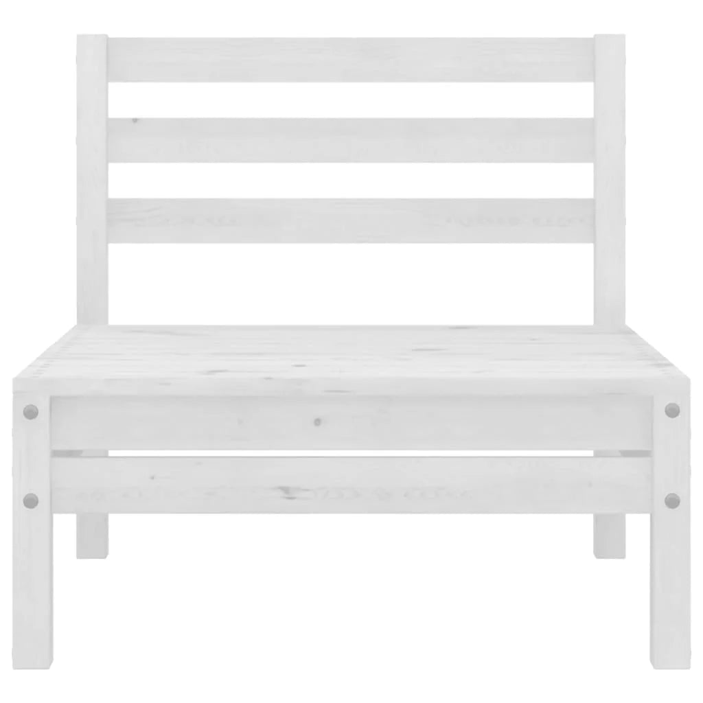 White Solid Pinewood Patio Sofa Z468