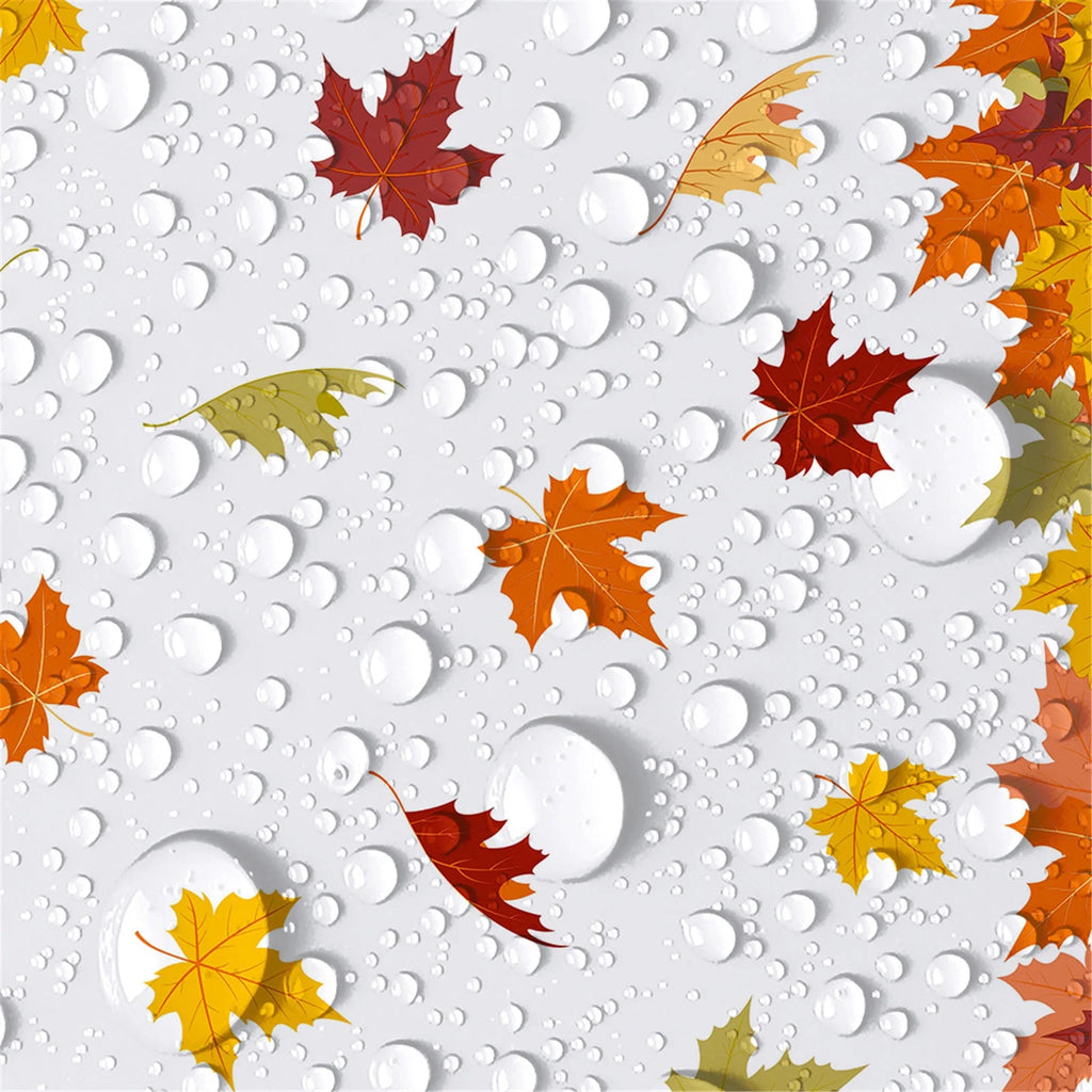 4.5x 9 FT Plastic Fall Leaf Tablecloth K213