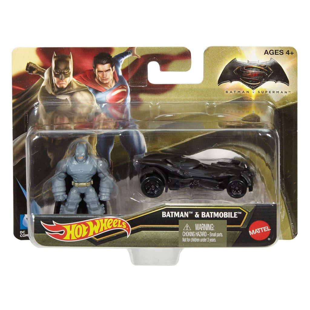 Batman v Superman Mini Armored Batman Figure & Batmobile G524114