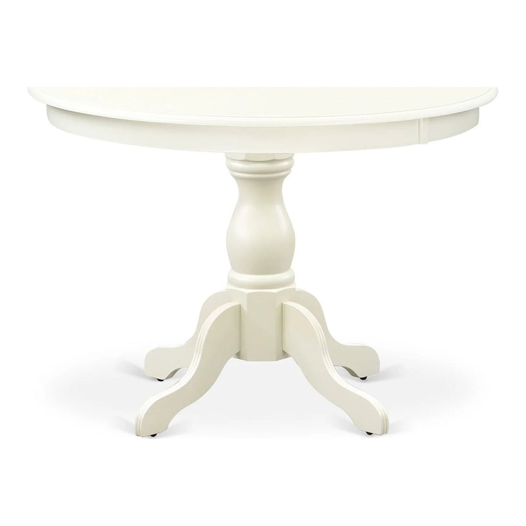 3-piece Wood Dining Set in Linen White/Dark Shitake Z209