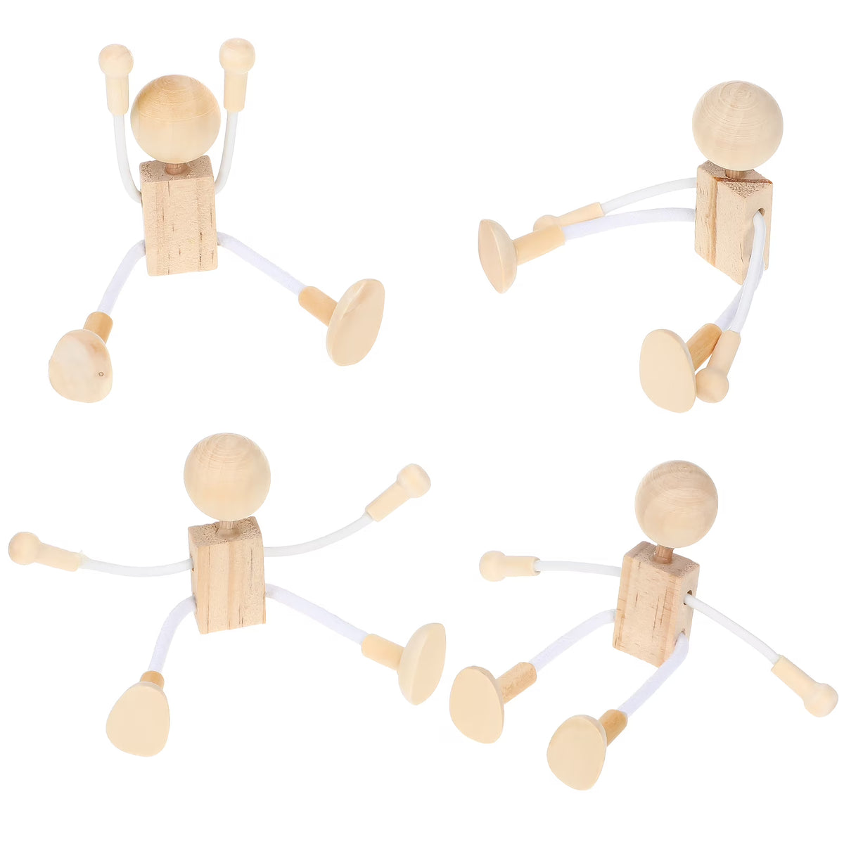 Unfinished Wooden Dolls Educational Craft Toys T569