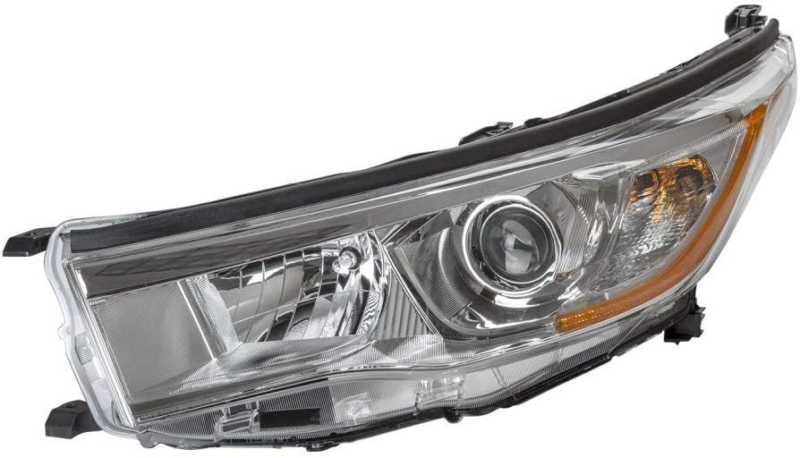 Driver Side Headlight for Toyota Highlander 2014 2015 2016 X604