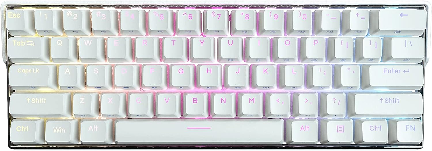 60% Hot Swappable Mechanical Keyboard with RGB Backlit PBT Keycaps L79175