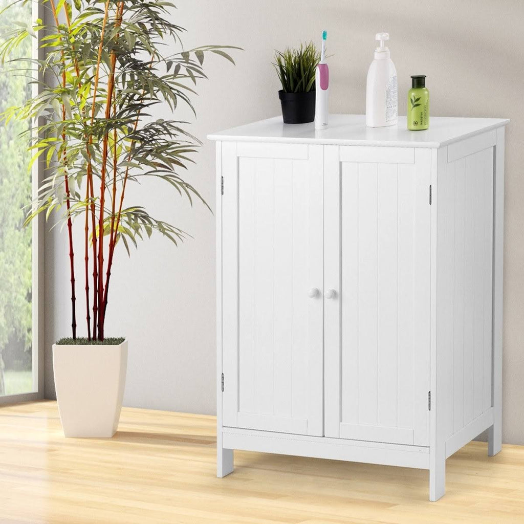 Bathroom Floor Storage Double Door Cabinet X4717