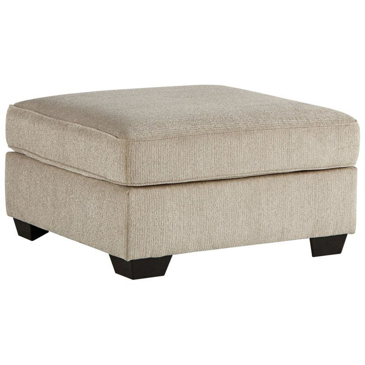 Putty Beige Fabric Oversized Accent Ottoman H67041
