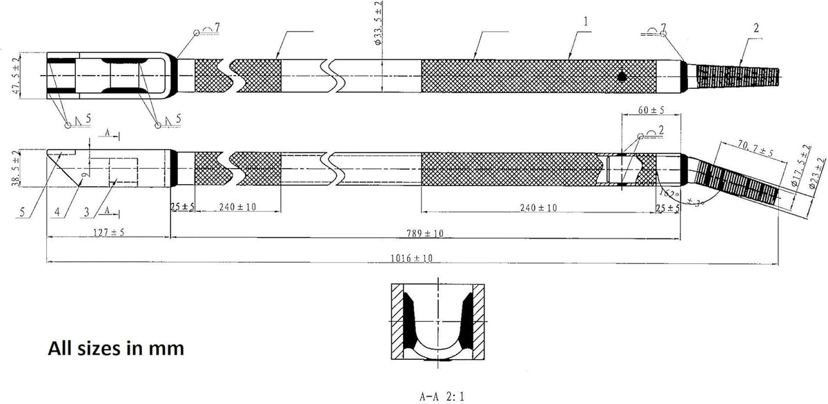 39.5" Combination Winch Bar, Chrome (10 Pack) U765