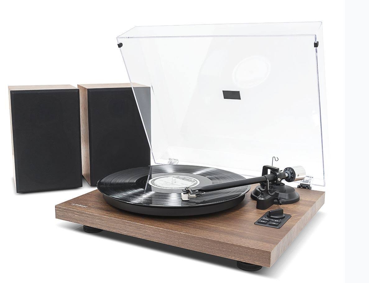 Bluetooth Hi-Fi Turntable with Speakers Y1042