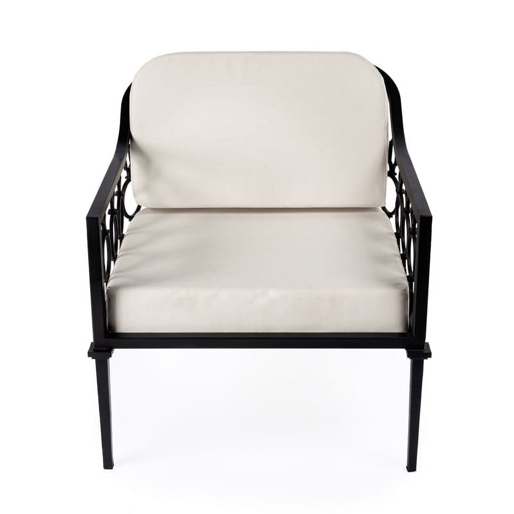 Black Outdoor Sofa and Lounge Chair 2-Piece Set B2508