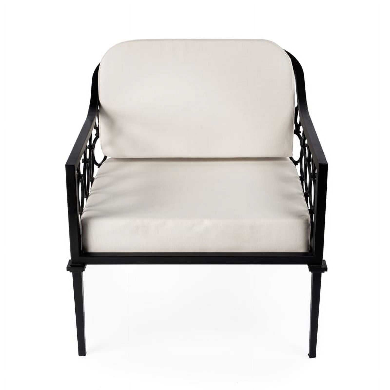 Black Outdoor Sofa and Lounge Chair 2-Piece Set B2508