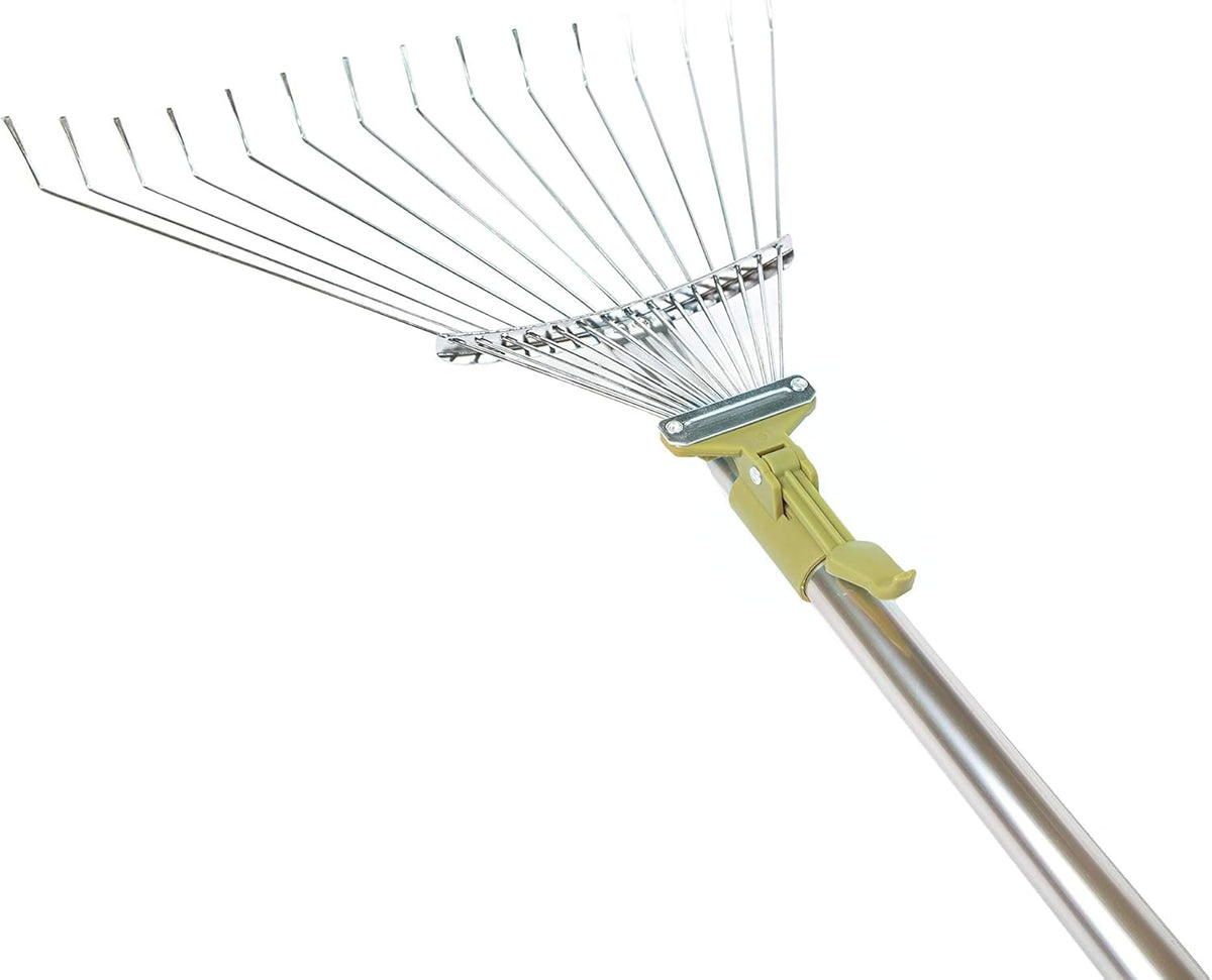 6 to 24 foot Telescopic Roof and Yard Rake Extension Pole V436
