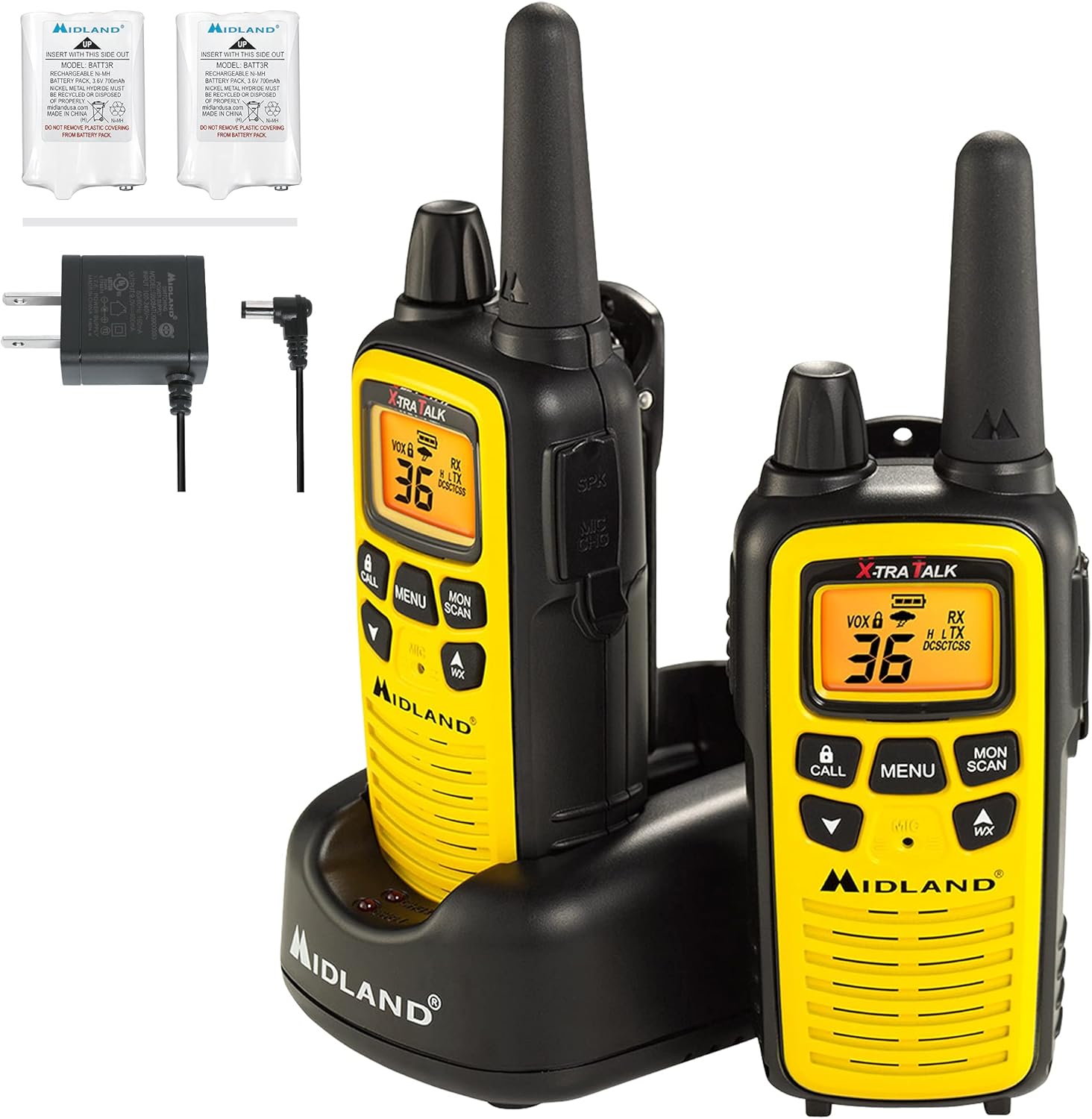 Yellow/Black 3-Pack Two-Way Radio Walkie Talkie Z871729