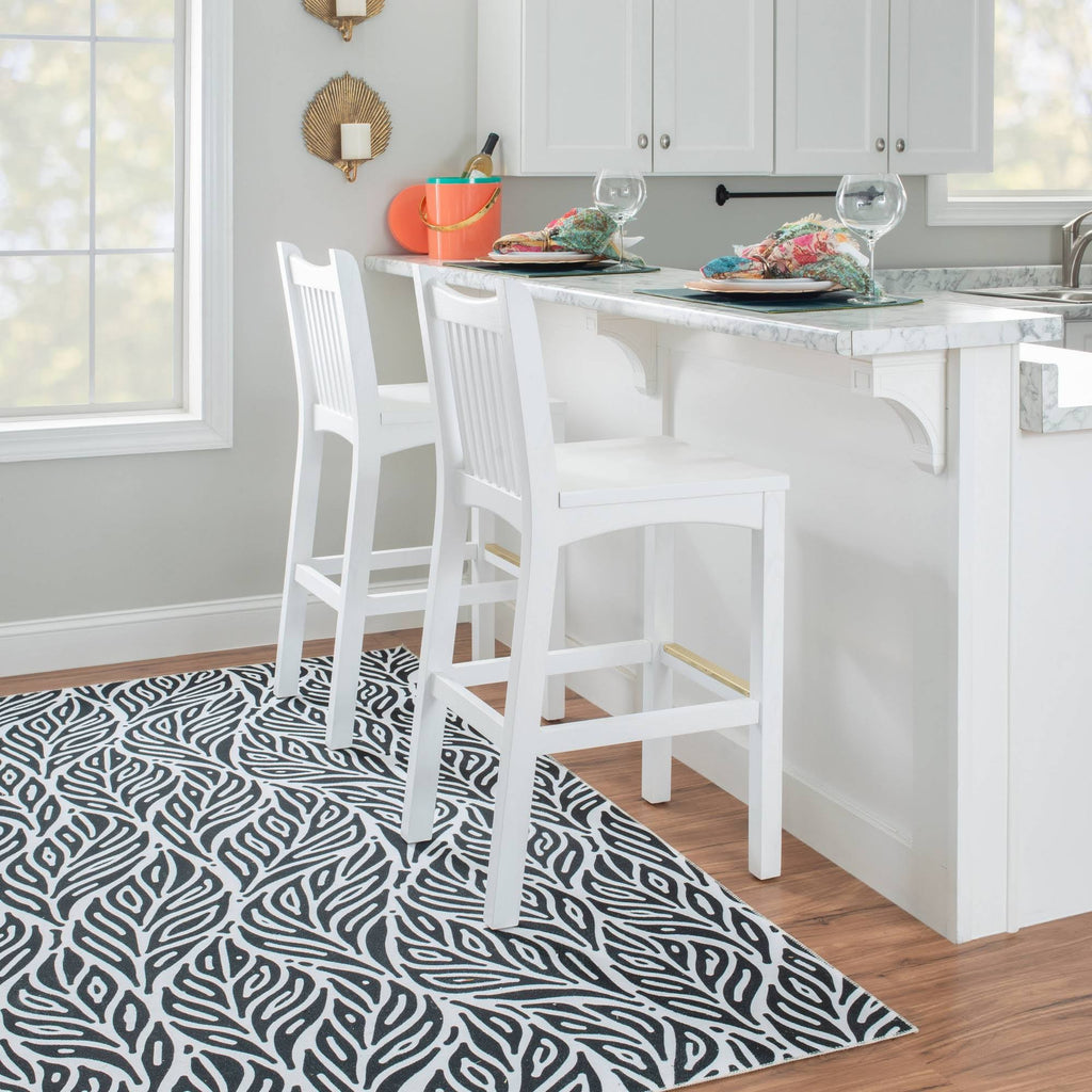 White Leola Barstools Set of 2 Q74098