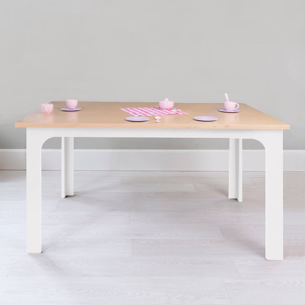 White 42-Inch Wood Veneer Kids Table O448929