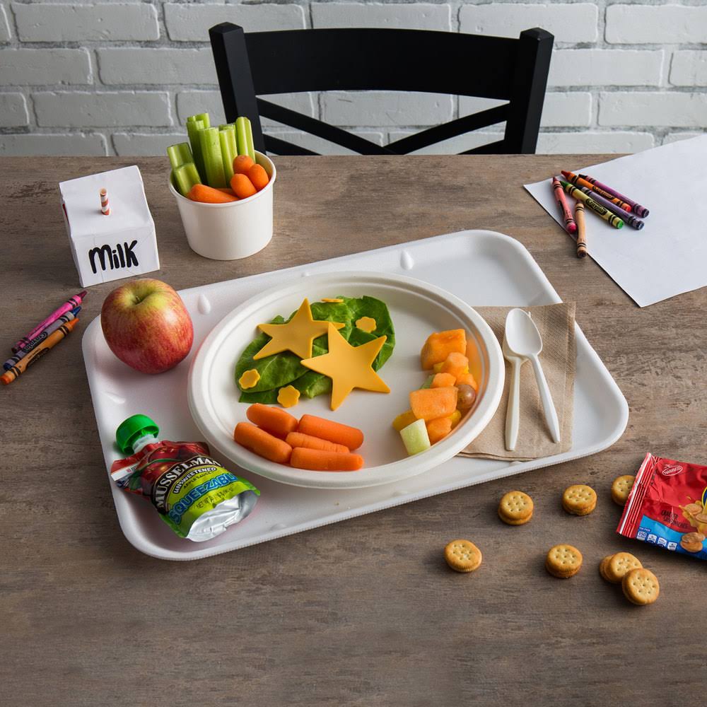 White Foam Supermarket Tray, 100/Carton A979