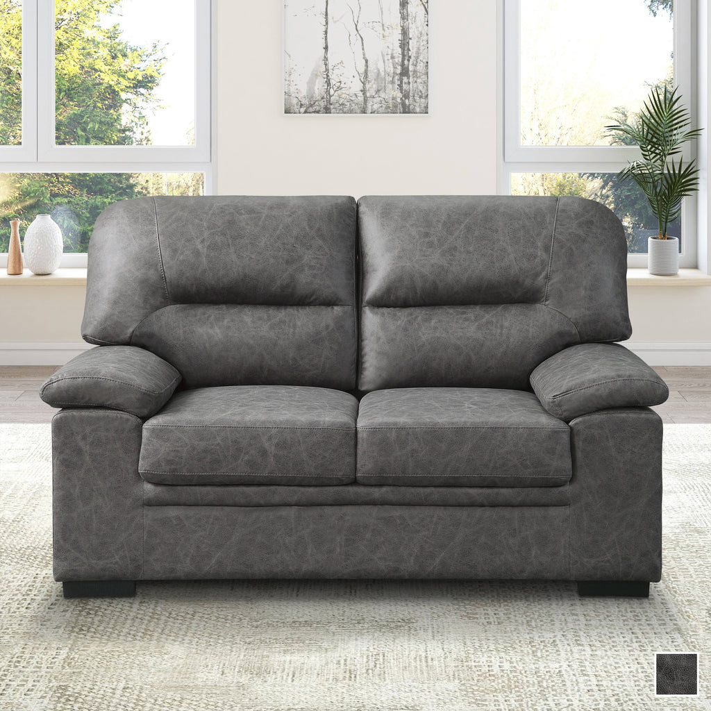 Dark Grey Loveseat O760457