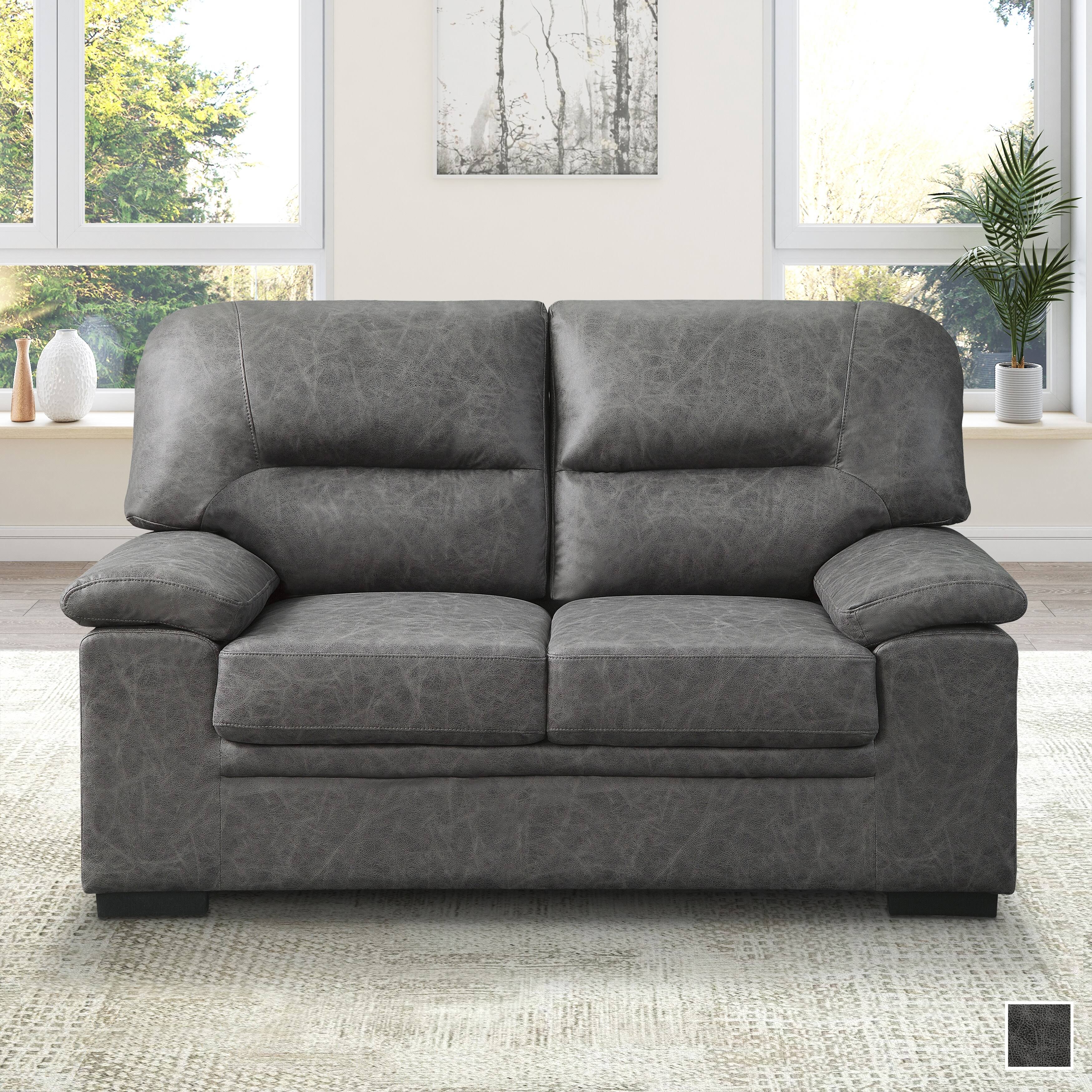 Dark Grey Loveseat O760457