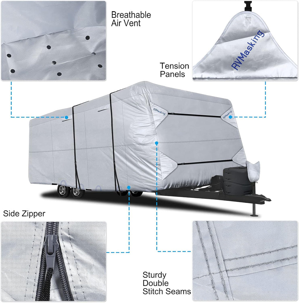 Rip-Stop RV Cover Fits 28' 7"-31' 6" Long Motorhome I59702
