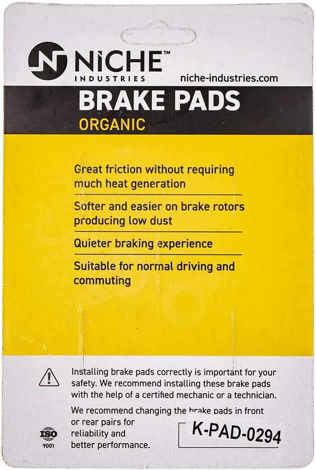 Brake Pad Set Organic Pack of 2 B131754