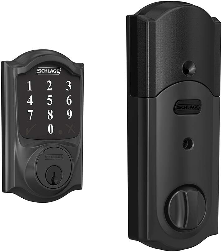 Bright Brass Smart Deadbolt With Alarm L555265