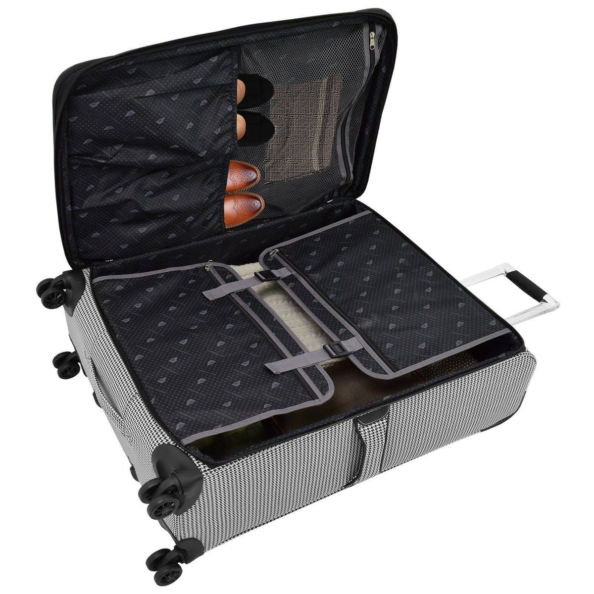 Black/White Carry On Spinner S714