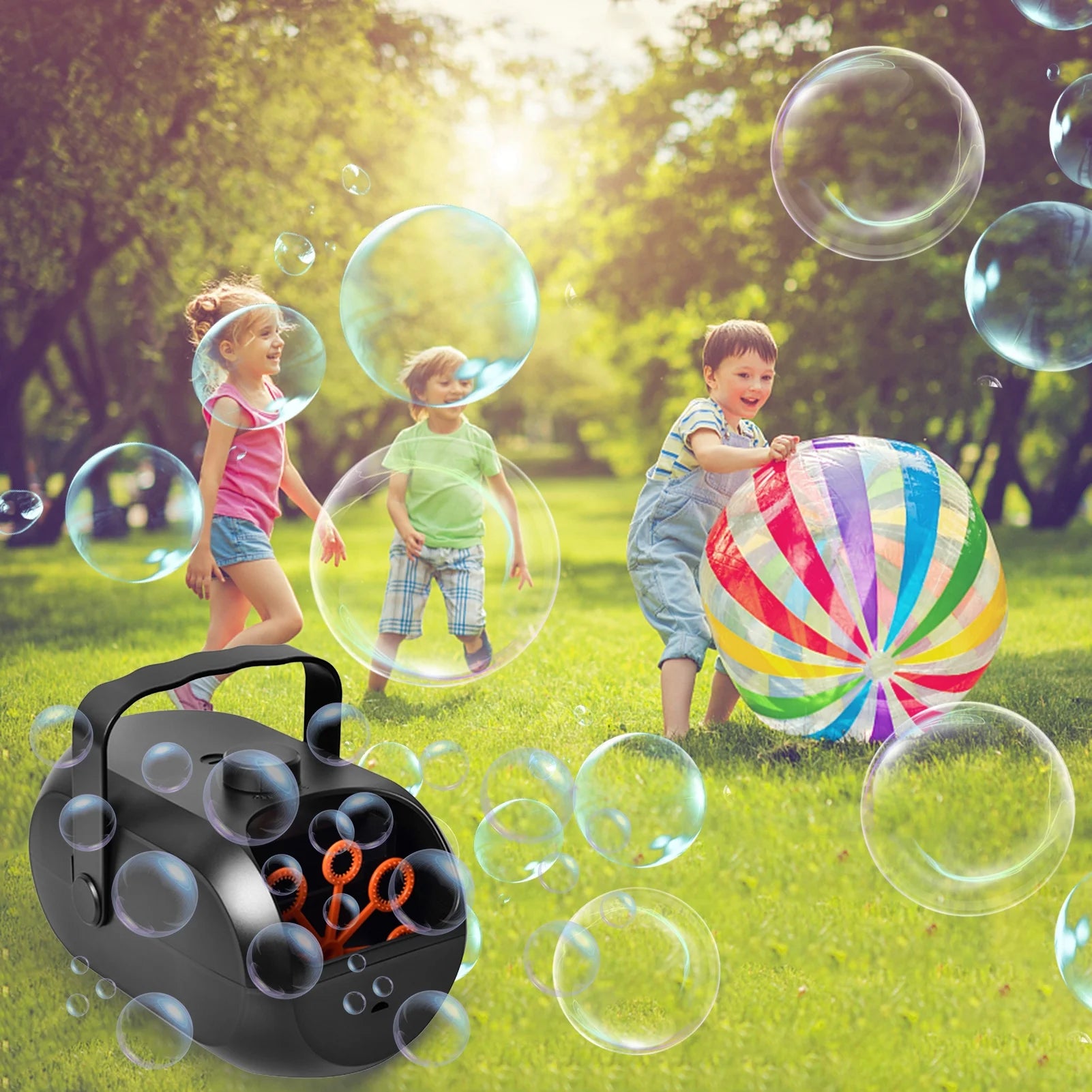 Portable Rechargeable Bubble Machine F3264