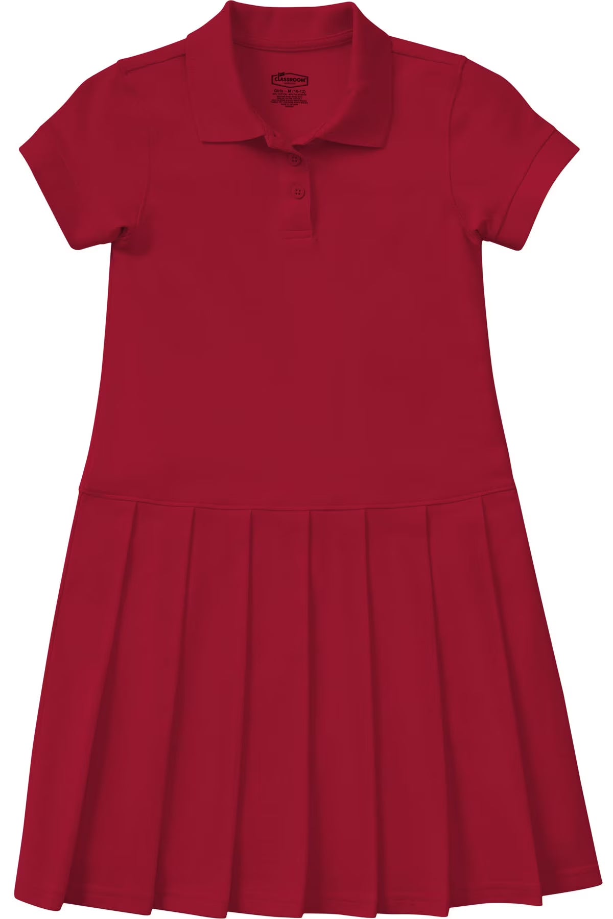 Red Pique Polo Dress A5911