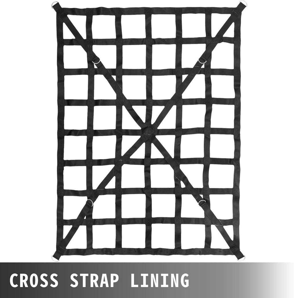 50 x 66 Cargo Net with Cam Buckles & S-Hooks, Heavy Duty Pickup Truck Cargo Net, Pack of 2 X2842