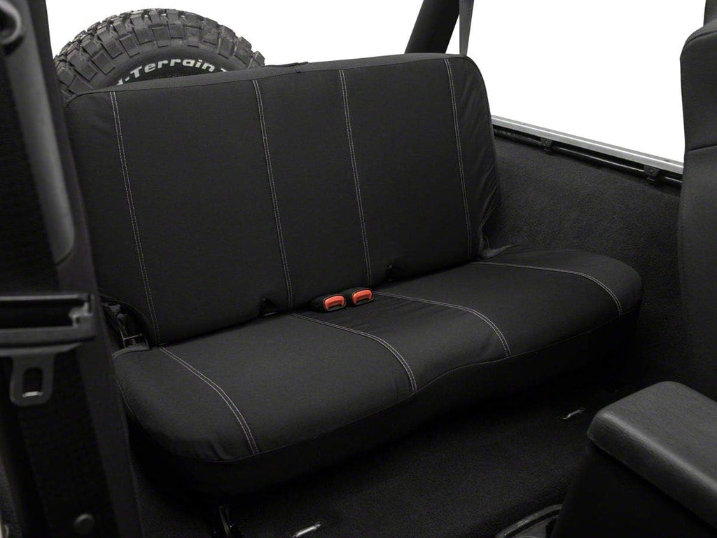 Black Rear Seat Cover for Jeep Wrangler TJ T94463