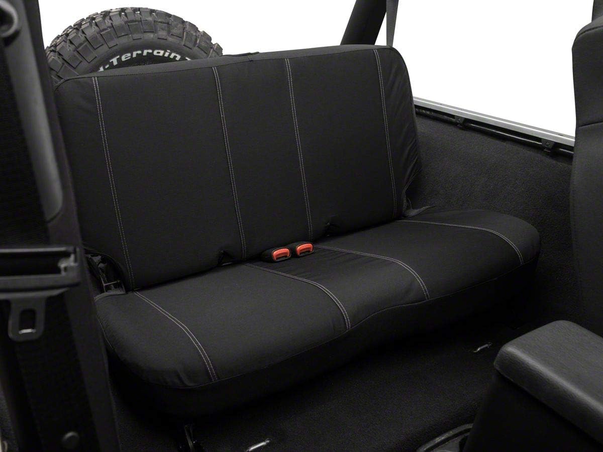 Black Rear Seat Cover for Jeep Wrangler TJ T94463