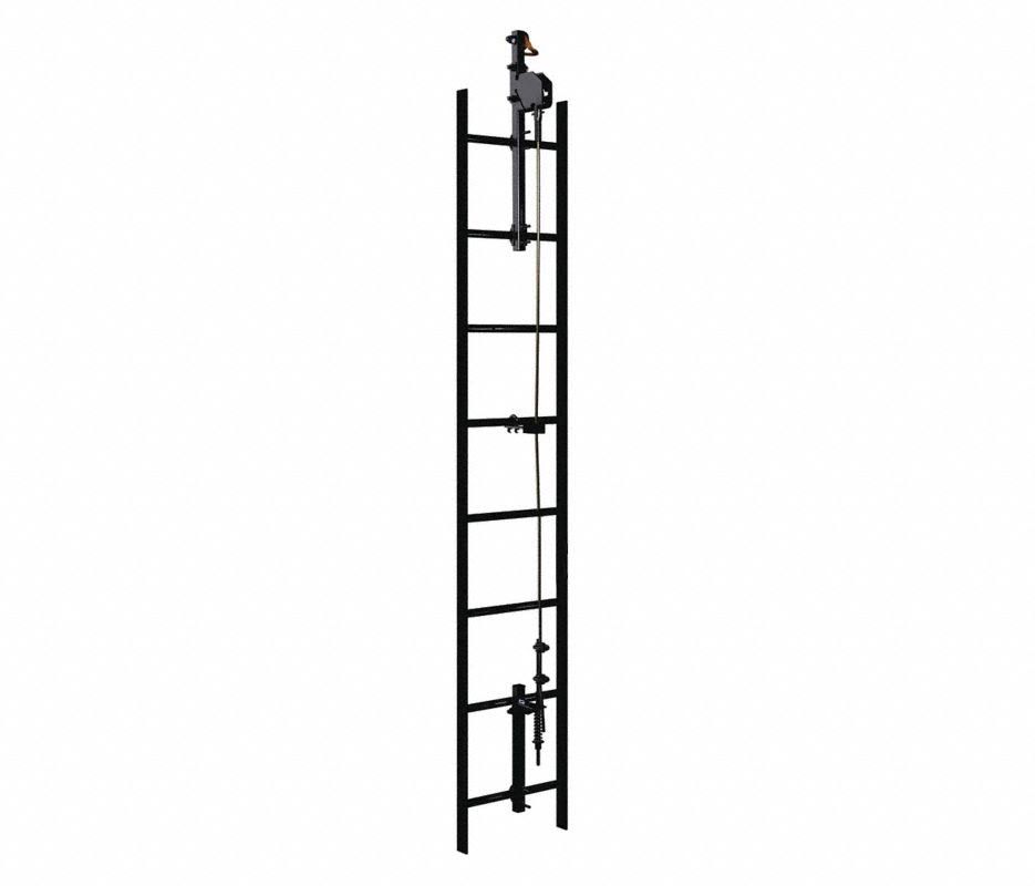 Galvanized Steel Vertical Safety System 50ft W3416