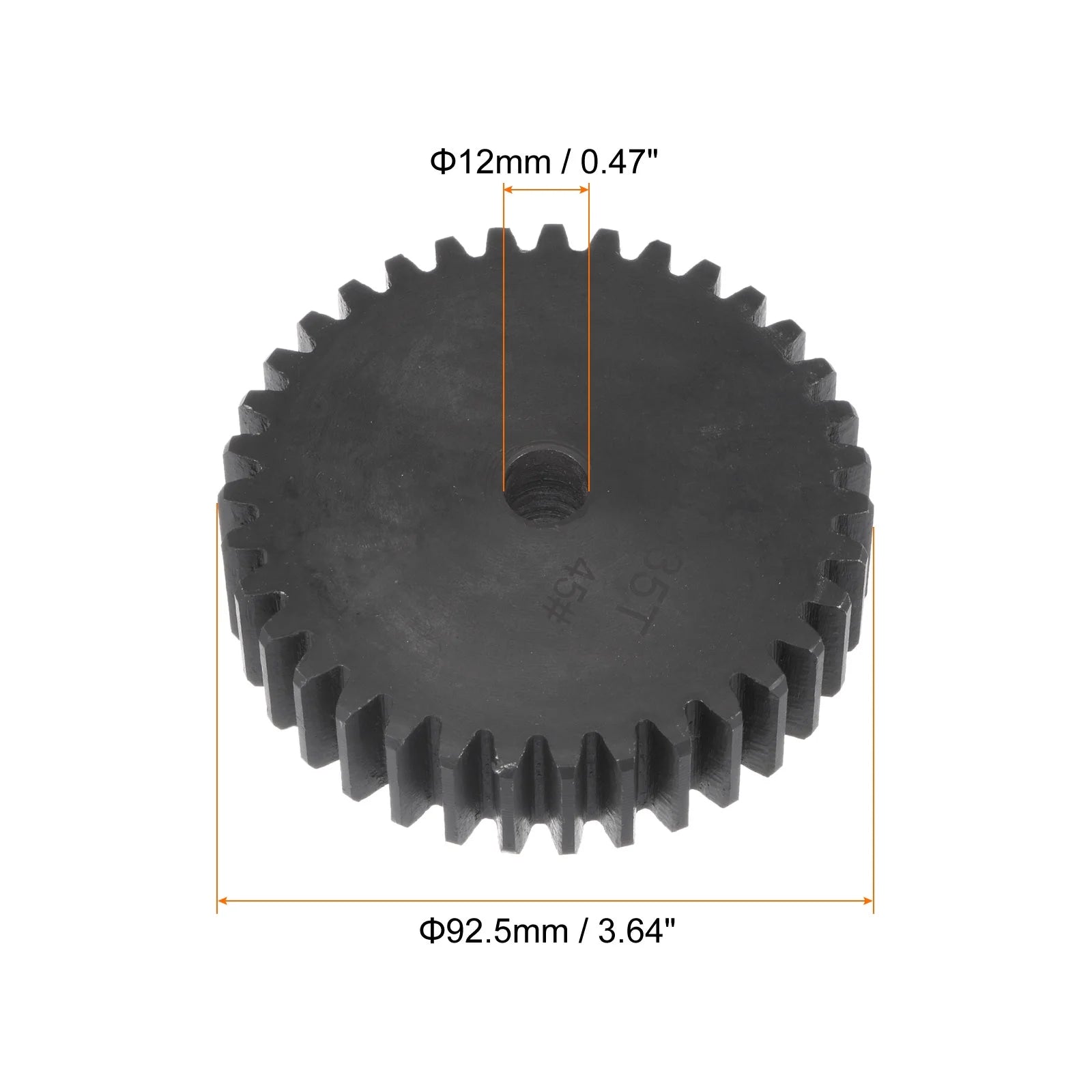Straight Spur Gear 35T 2.5 Module 45# Steel E13127