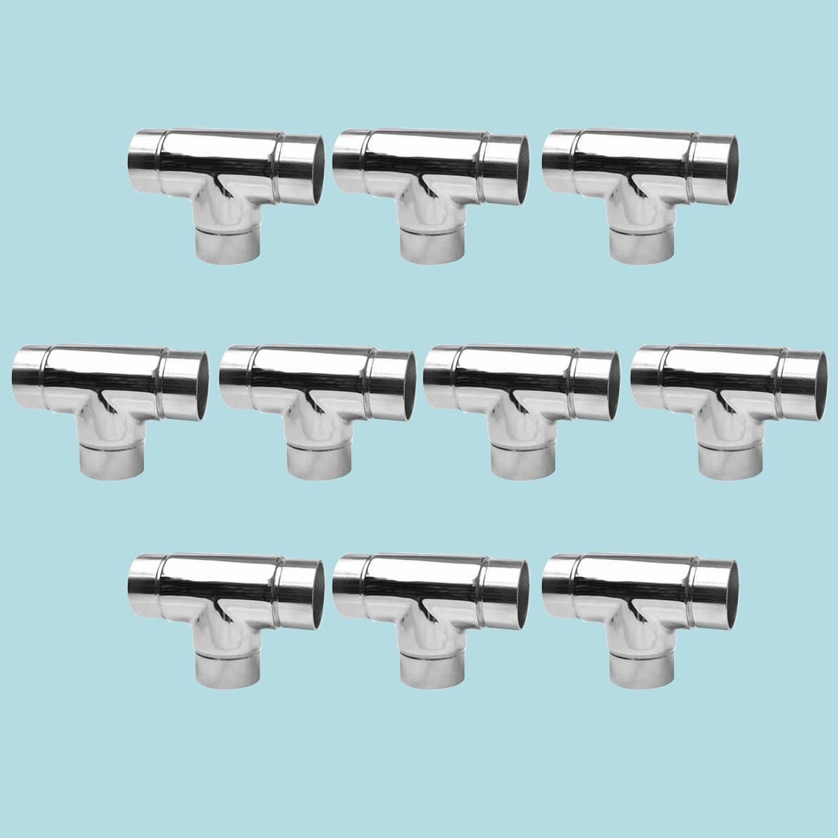 10 1.5x22 Tee Handrail Fitting Stainless Connector O1577