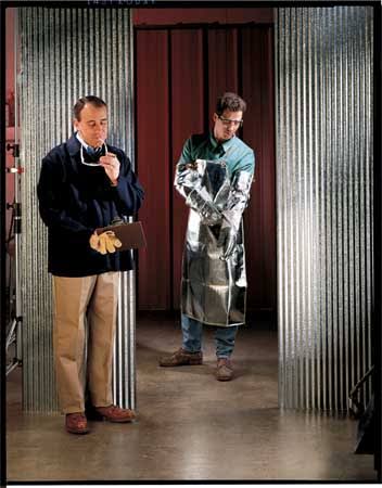 Aluminized Rayon Bib Apron P276