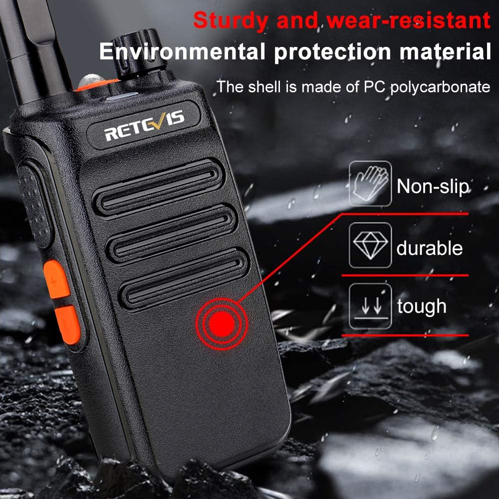Walkie Talkie 6 Pack, Two Way Radios with Flashlight W311