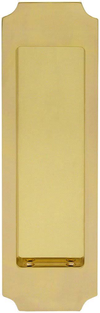 Polished Brass Pocket Door Flush Pull Y660