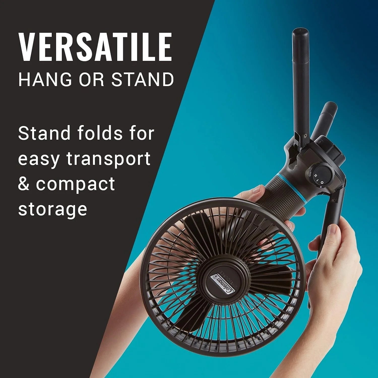 Black Multi-Speed Fan and Battery E4201