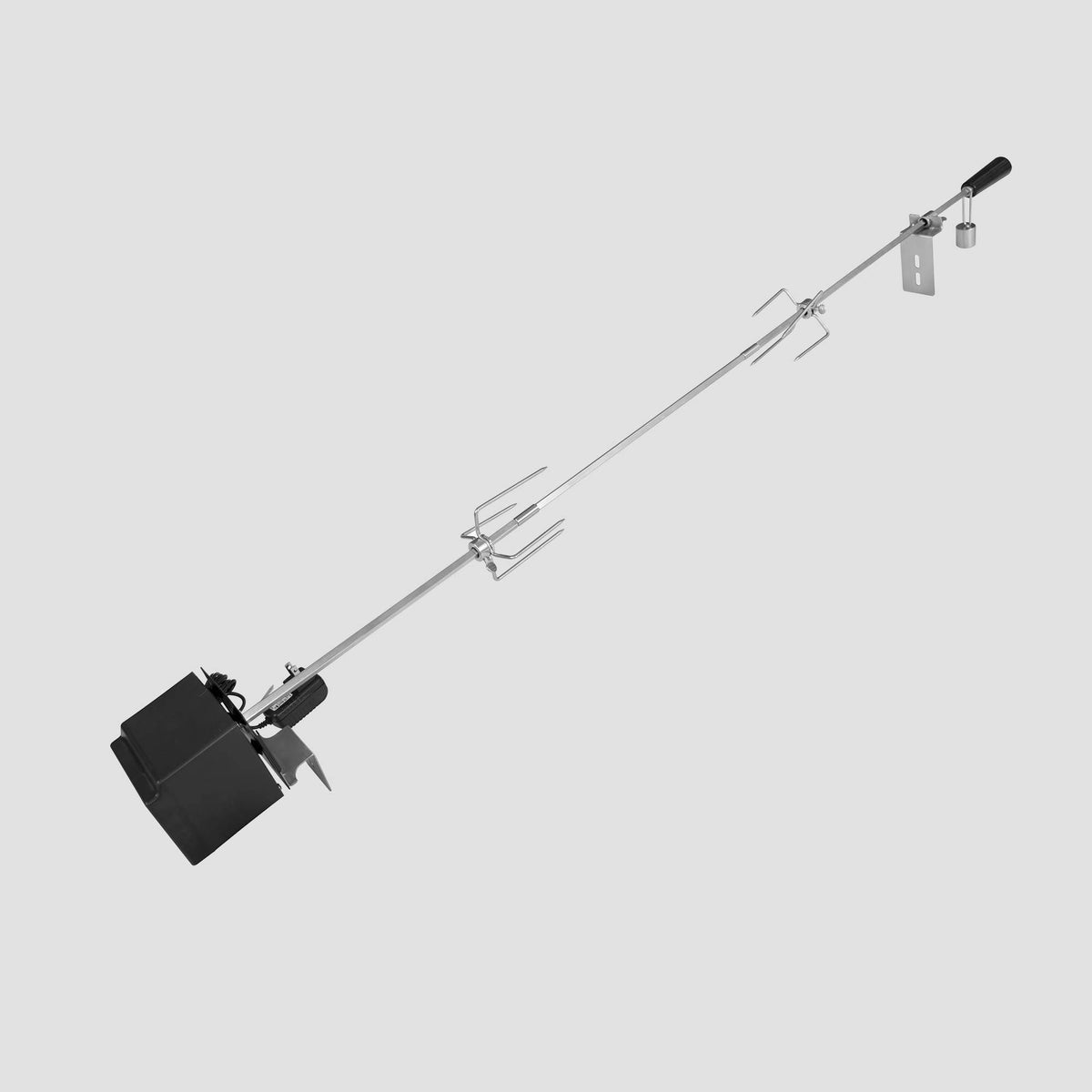 Rotisserie Kit for Grills, 8x8 mm Square Spit Rod, Stainless Steel V85035