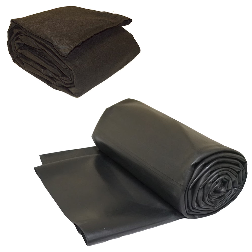 20 ft. x 40 ft. 45 Mil EPDM Rubber Pond Liner and Underlayment Combo G4372
